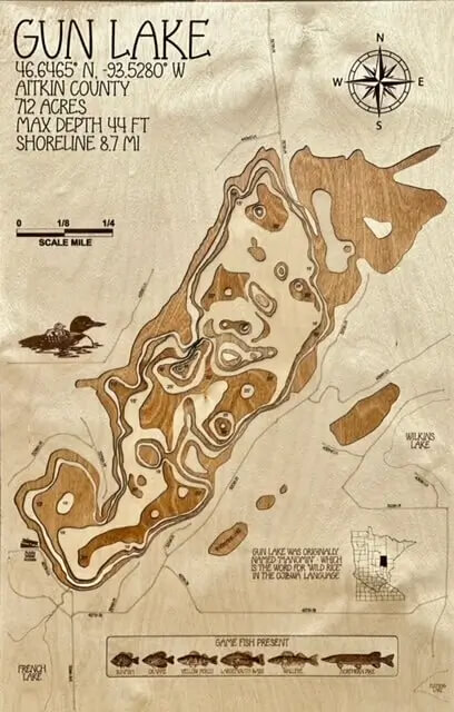 Laser Lakes Maps | Gun Lake