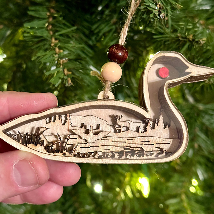 Lazer Lakes Christmas Ornament