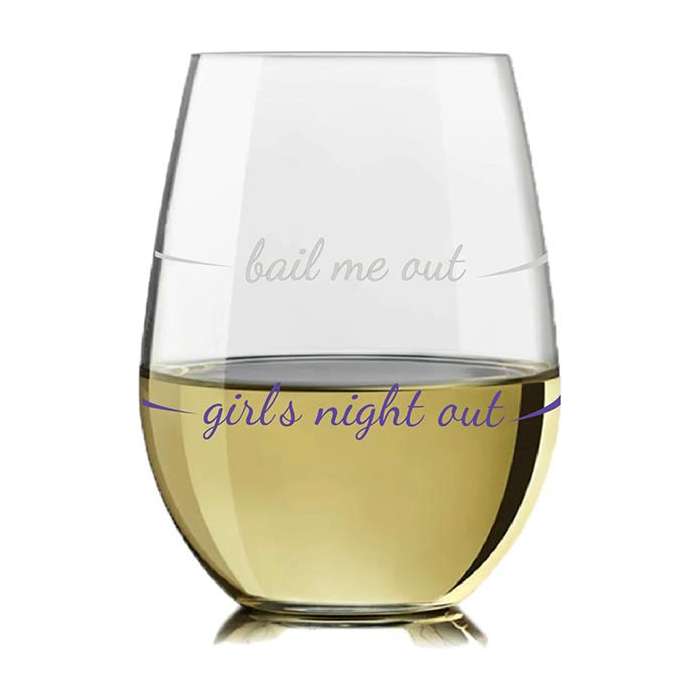 Thelma and Louise Stemless Wine Glasses
