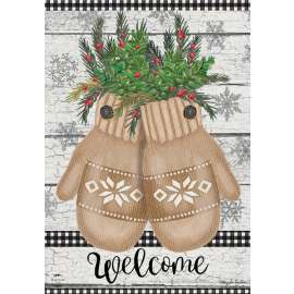 Farmhouse Mittens Garden Flag