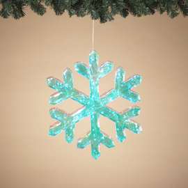 15.75" Lighted Snowflake Ornament