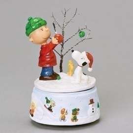 Charlie Brown & Christmas Tree Wind-up Musical Figure