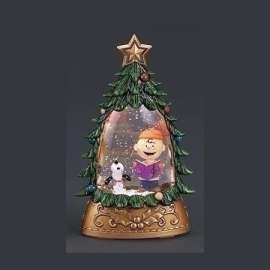 Charlie Brown & Snoopy 6" Lighted Tree Dome