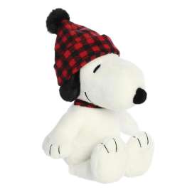 Winter Plaid Snoopy Plush