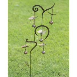 Flamed Steel Butterfly Garden Stake