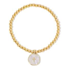 Shell Tiny Cross Bracelet