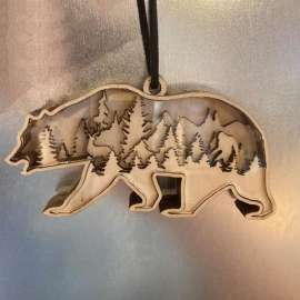 Bear Wood Ornament