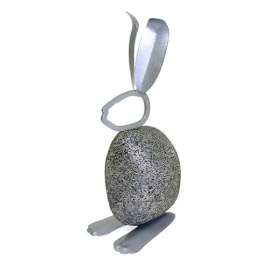 Lg Bunny Garden Stone Art