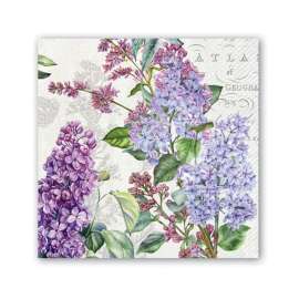 French Lilacs Beverage Napkin