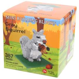 Gray Squirrel Mini Building Block Kit