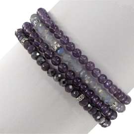 Amethyst Mini Bracelet Set