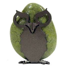 Mini Owl Stone Garden Art