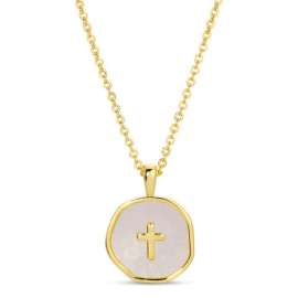 Shell Tiny Cross Necklace