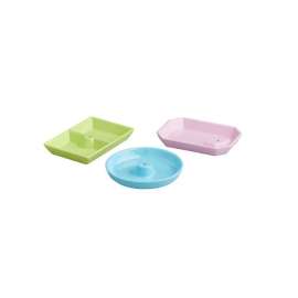 Danity Dishes 3 Piece Set - Pastel Melamine