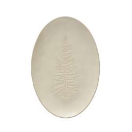 White Tree Design Oval Platter