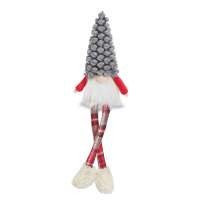 Gray Hat Dangle Leg Gnome