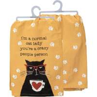 Normal Cat Lady Dish Towel