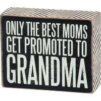 Promoted to Grandma Box Sign