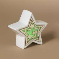 5 in. Lighted Ceramic Star