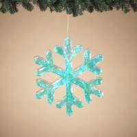 15.75" Lighted Snowflake Ornament