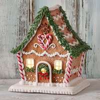 Sm Light-up Gingerbread House