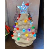 White Ceramic Tree Ornament