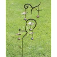 Flamed Steel Butterfly Garden Stake