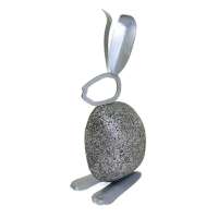 Small Bunny Stone Garden Art