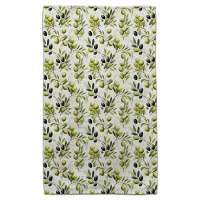 Green & Black Olives Microfiber Towel