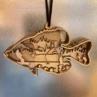 Crappie Wood Ornament