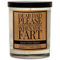 Dear Dad Fart Candle – Bamboo Forest Fragrance | The Woods Gifts