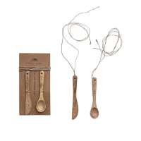 Mango Wood Spoon & Knife - set of 2