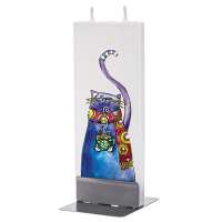 Blue Cat Flatyz Candle