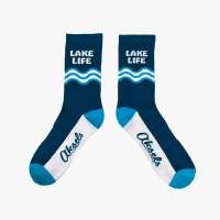 Wave Whisper Lake Life Socks