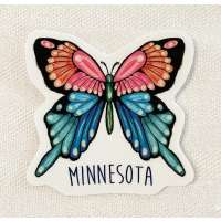 Butterfly Minnesota Sticker