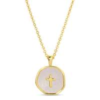 Shell Tiny Cross Necklace