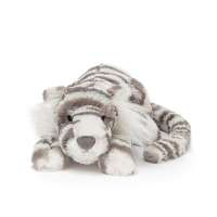 Sacha Snow Tiger Little Plush by JellyCat