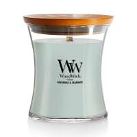 Sagewood & Seagrass Md WoodWick Candle