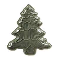 Sm Iridescent Holiday Tree Plate