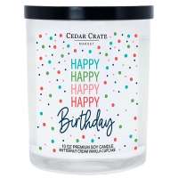 Happy Birthday Confetti Candle