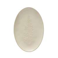 White Tree Design Oval Platter