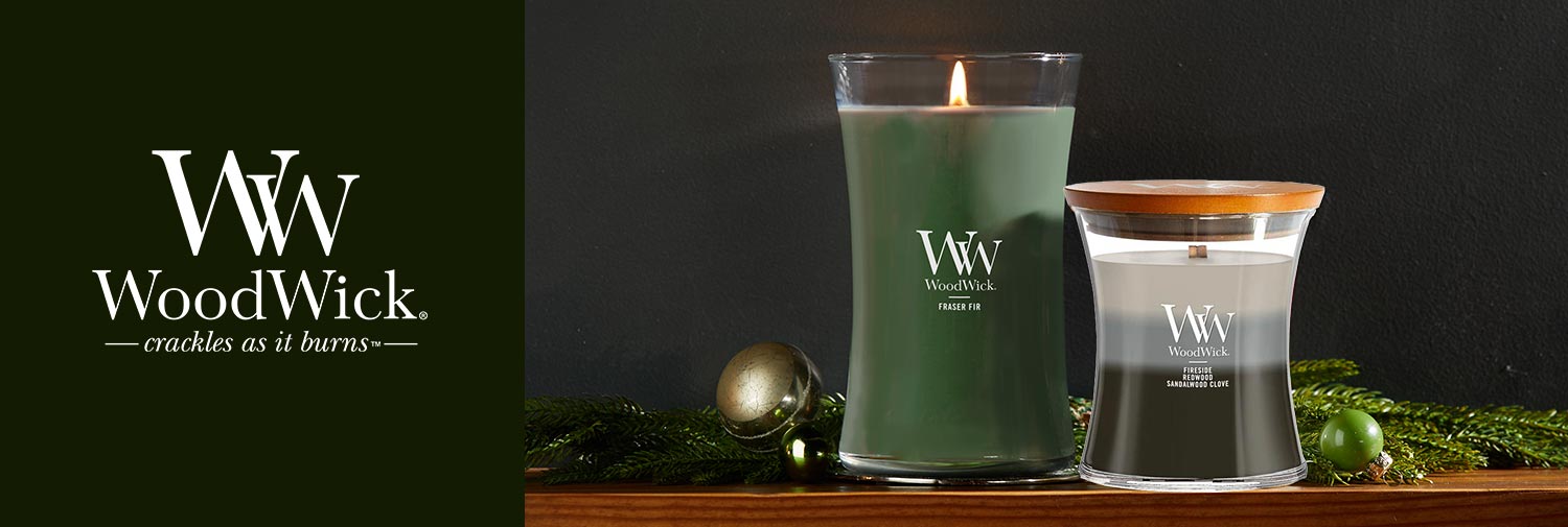 Fraser Fir and Warm Woods - WoodWick Candles on Sale