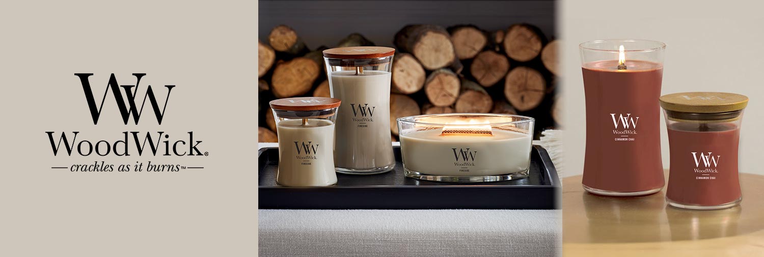 Fireside and Cinnamon Chai WoodWick Candles on Sale