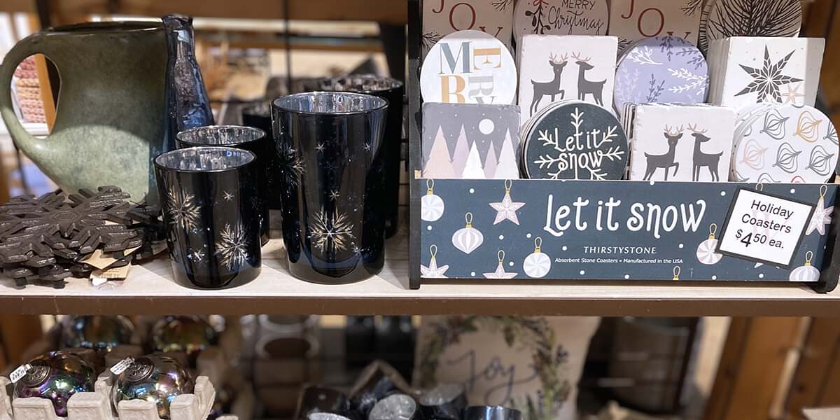 The Woods Gifts | Let it Snow Christmas Display