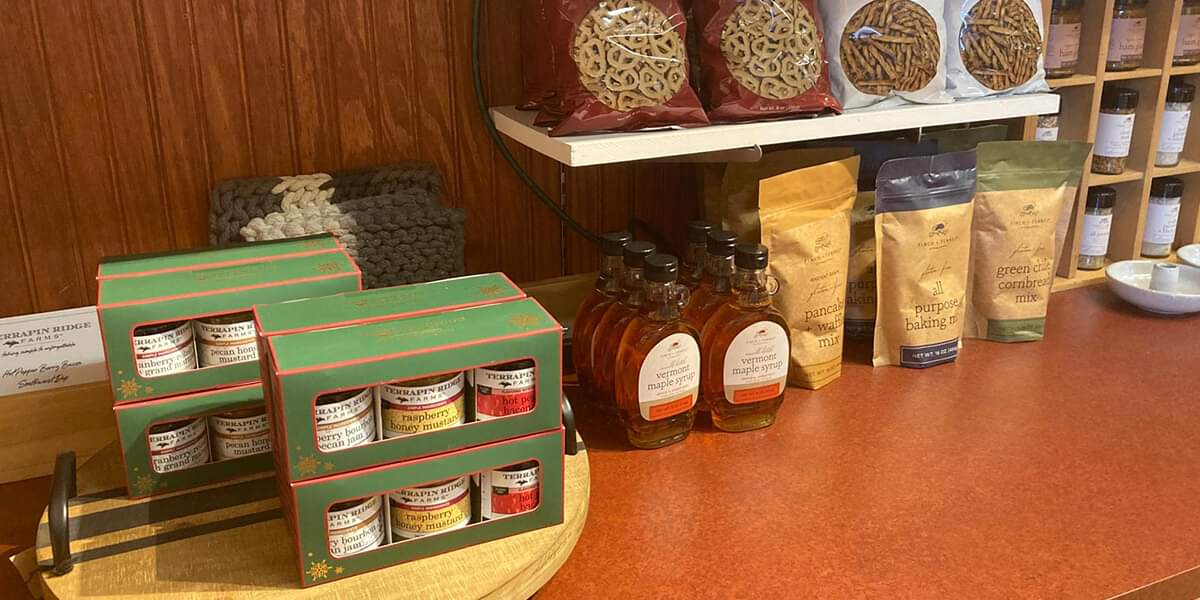 Pretzels and Honey Display in The Woods Gifts Store